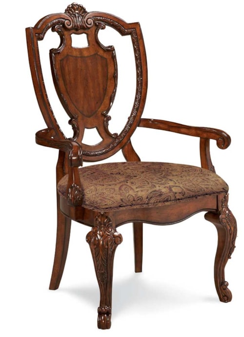 Shield Back Arm Chair
