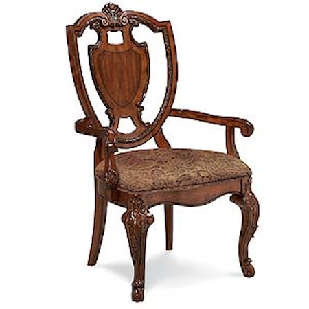 Shield Back Arm Chair