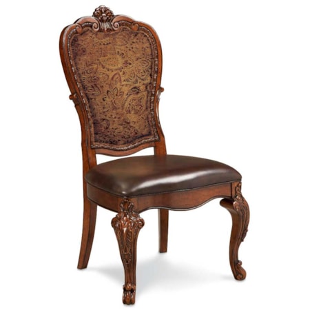 Upholstered Back Side Chair