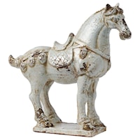 Large Warrior Horse Statue