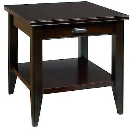 End Table with Drawer and Shelf