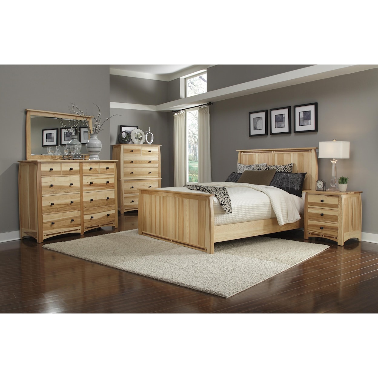 AAmerica Adamstown King Panel Bed