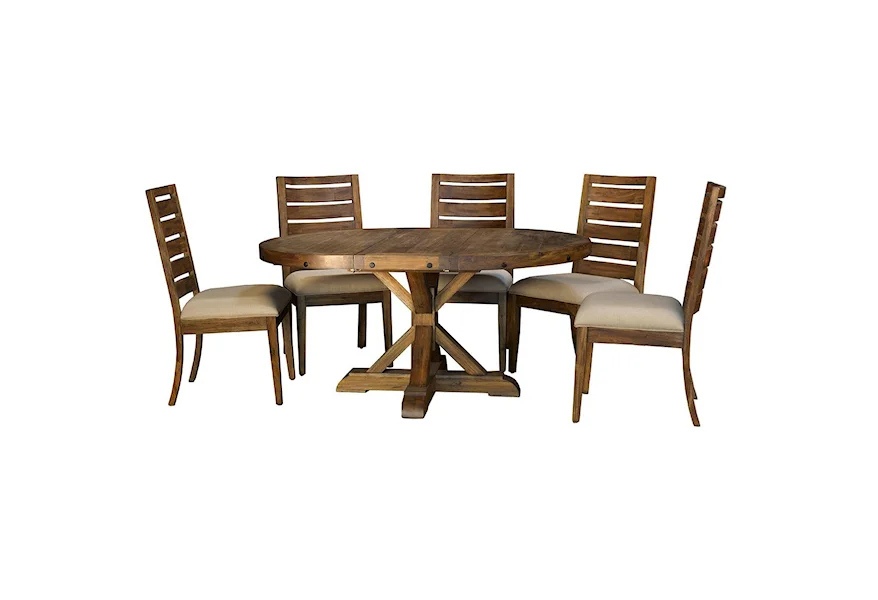 Anacortes 6 Piece Dining Set by AAmerica at Novello Home Furnishings