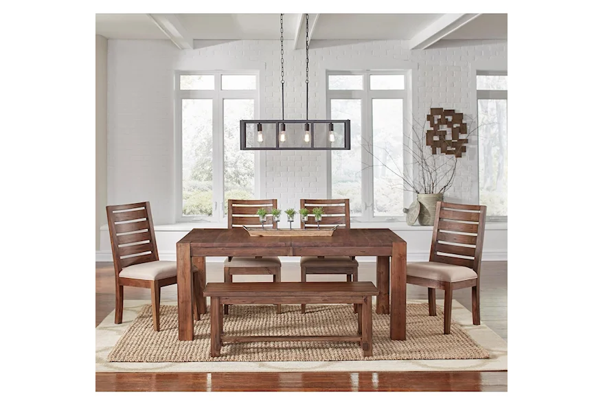 Anacortes 6 Piece Dining Set by AAmerica at Rune's Furniture
