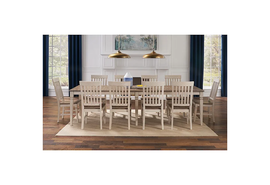Beacon-BEA 11-Piece Dining Set by AAmerica at Esprit Decor Home Furnishings