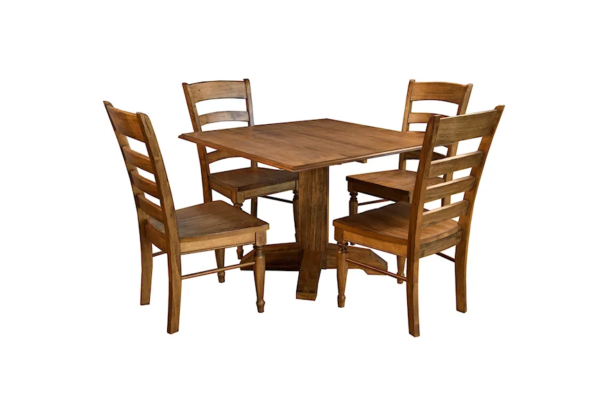 Bennett 5 Piece Square Dining Set by AAmerica at Esprit Decor Home Furnishings