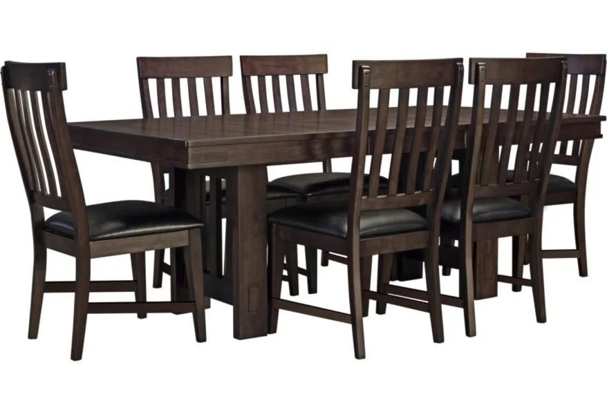 Elston 7-Piece Table and Chair Set by A-A at Walker's Furniture