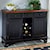 A-A British Isles Dining Storage Server Buffet with Wine Glass and Bottle Storage