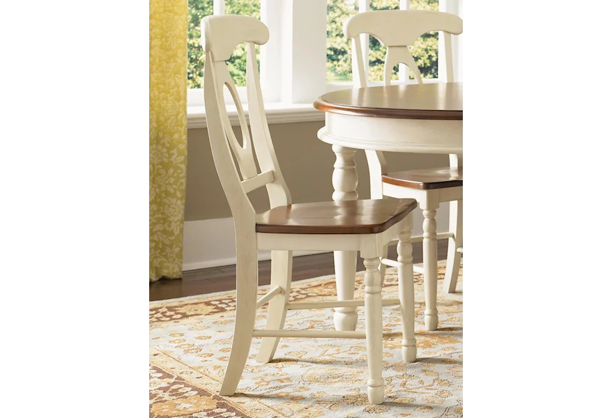 British Isles Napoleon Side Chair by AAmerica at Dinette Depot