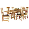 AAmerica 14409 5-Piece Trestle Table Dining Set