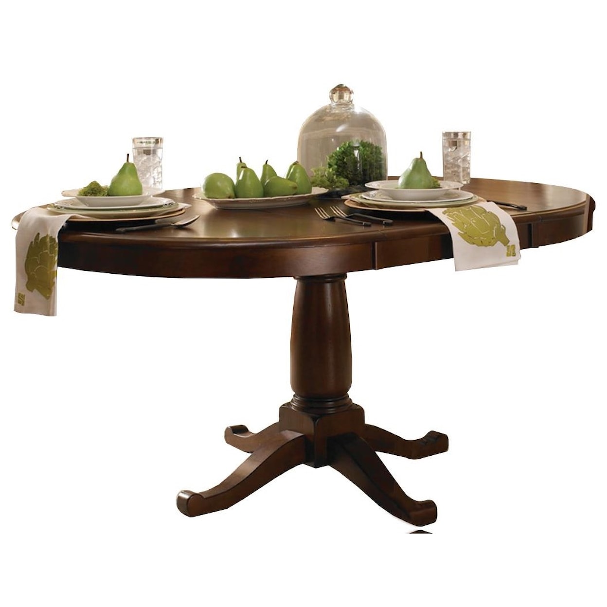 AAmerica 11143 Oval Pedestal Table