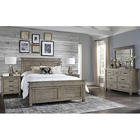 King Bed Set, Night Stand, Dresser, Mirror