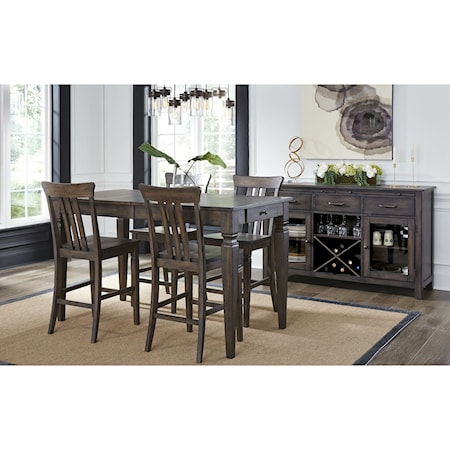 5-Piece Counter Height Table Set 