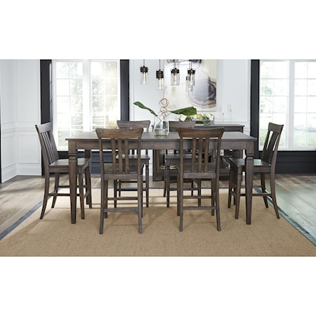 7-Piece Counter Height Table Set 