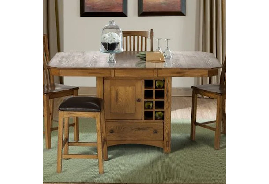 Laurelhurst Wine Storage Gather Height Table by AAmerica at Esprit Decor Home Furnishings