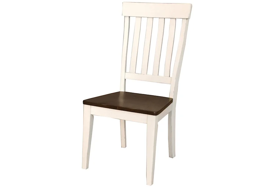 Mariposa Slatback Side Chair by AAmerica at Esprit Decor Home Furnishings