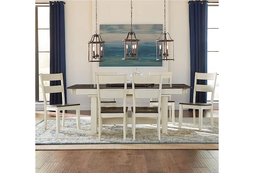 Mariposa 7 Piece Dining Set by AAmerica at Esprit Decor Home Furnishings