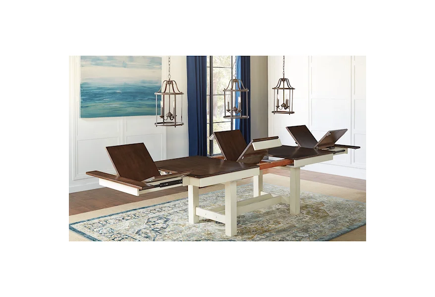 Mariposa Trestle Table by AAmerica at Esprit Decor Home Furnishings