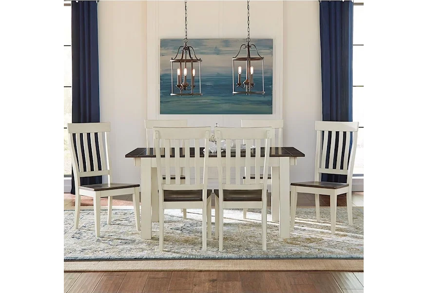Mariposa 7 Piece Dining Set by AAmerica at Esprit Decor Home Furnishings