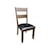 AAmerica Mariposa Ladder Back Side Chair with Upholstered Seat