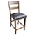 AAmerica Mariposa Ladderback Counterheight Stool with Faux Leather Seat