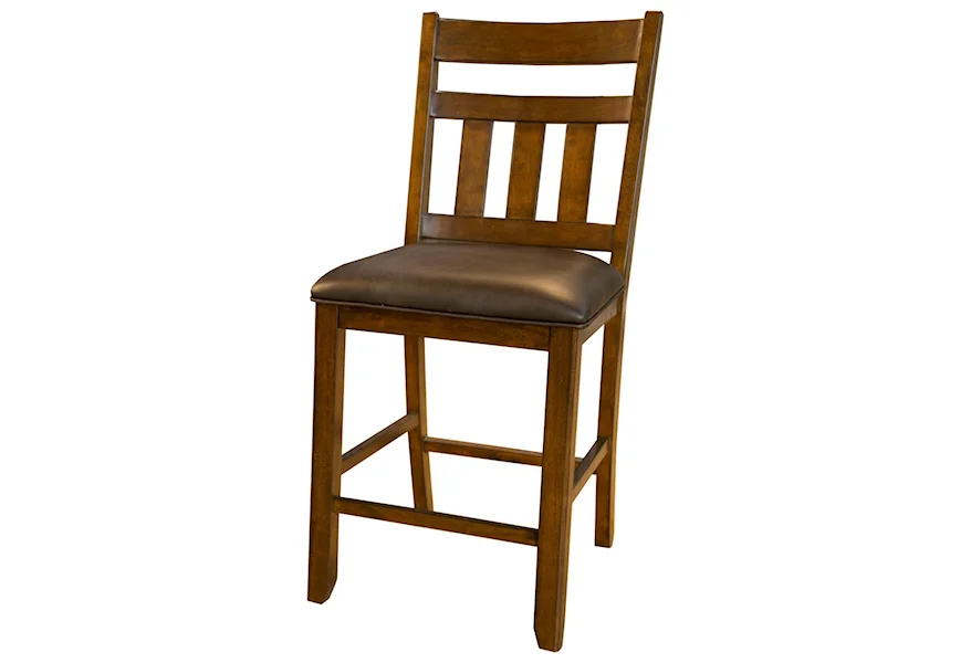 Mason Slatback Gathering Height Stool by AAmerica at Esprit Decor Home Furnishings