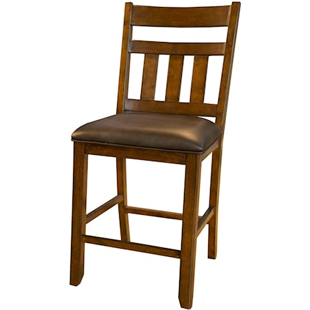 Slatback Gathering Height Stool