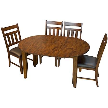 Oval Leg Table with Leaf