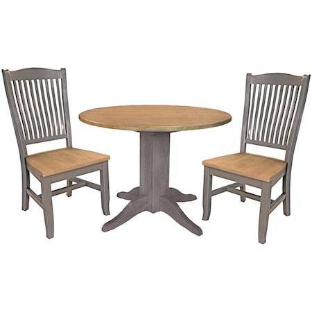 42 Inch Round Table and 2 Chairs