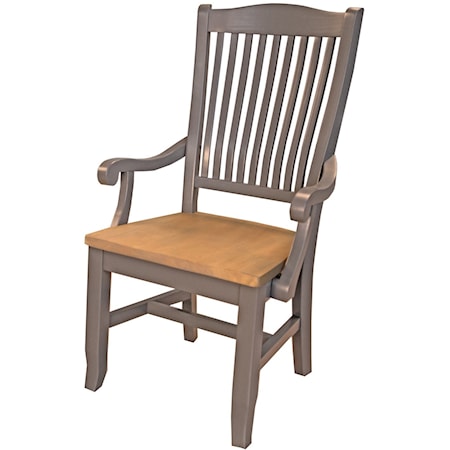 Slatback Arm Chair