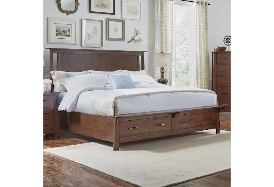 Sodo Queen Panel Storage Bed by AAmerica at Esprit Decor Home Furnishings
