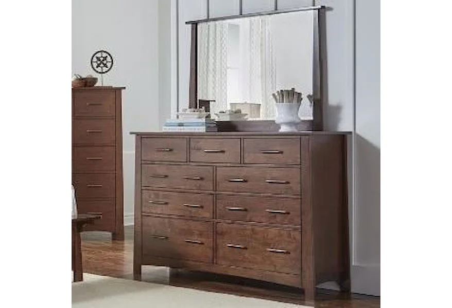 Sodo Dresser and Mirror Set by AAmerica at Esprit Decor Home Furnishings