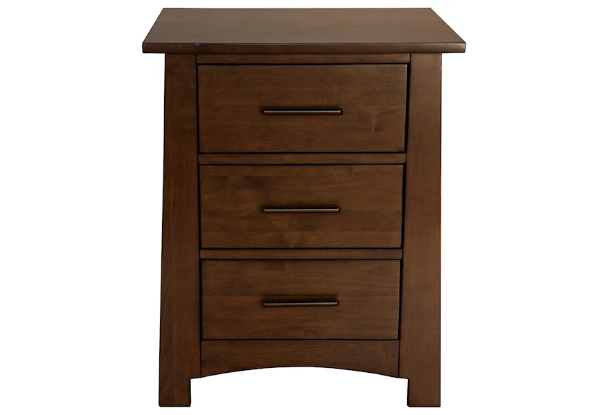 Sodo Three Drawer Nightstand by AAmerica at Esprit Decor Home Furnishings