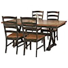 AAmerica   Table and Four Side Chair Set