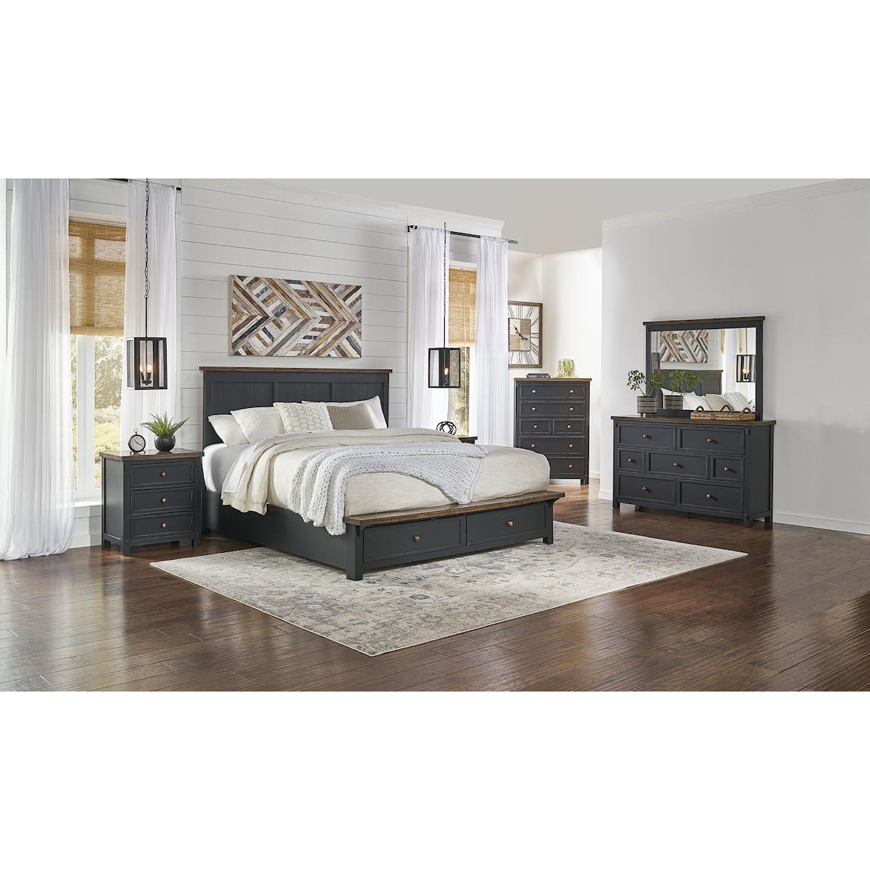 AAmerica   KIng Storage Platform Bedroom