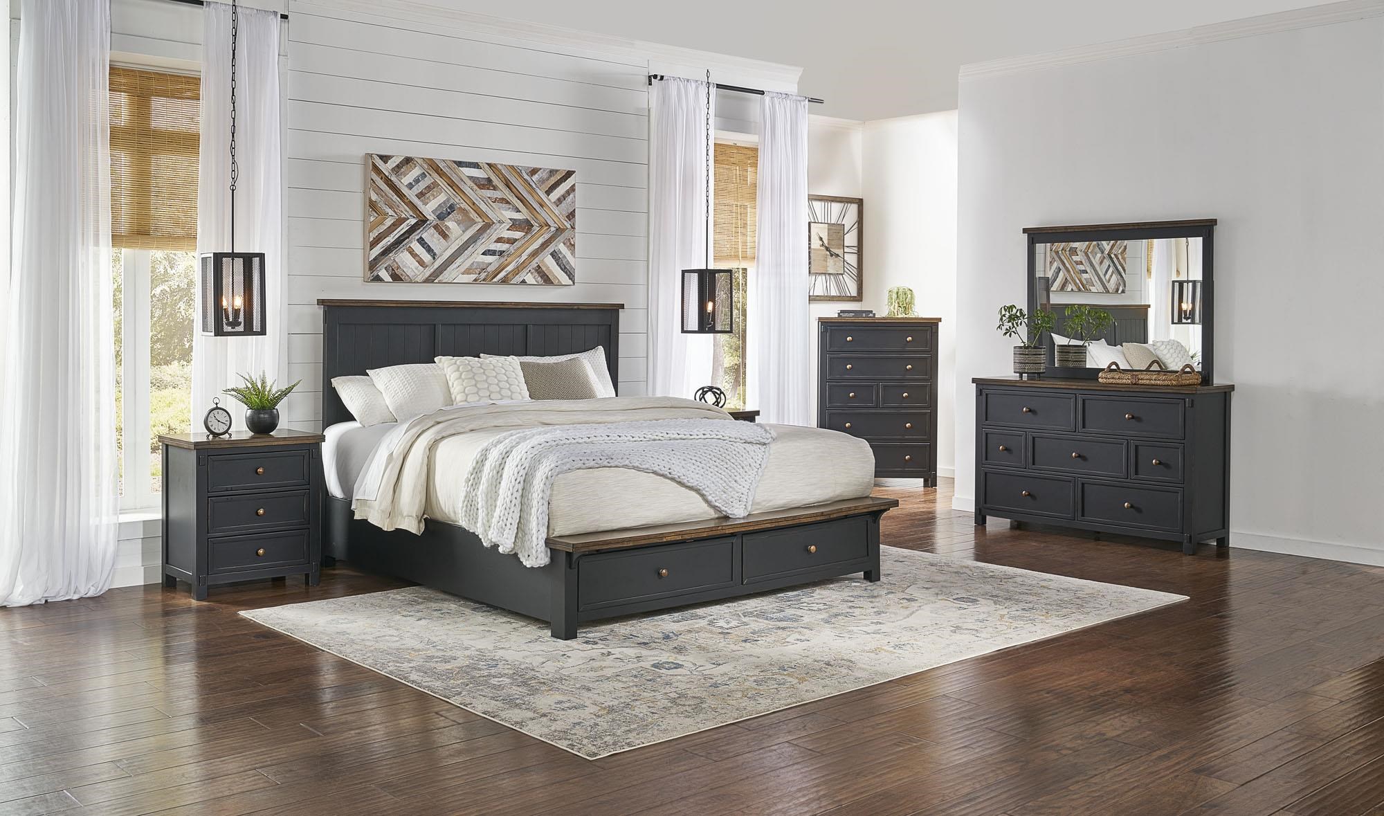 Queen Storage Platform Bedroom