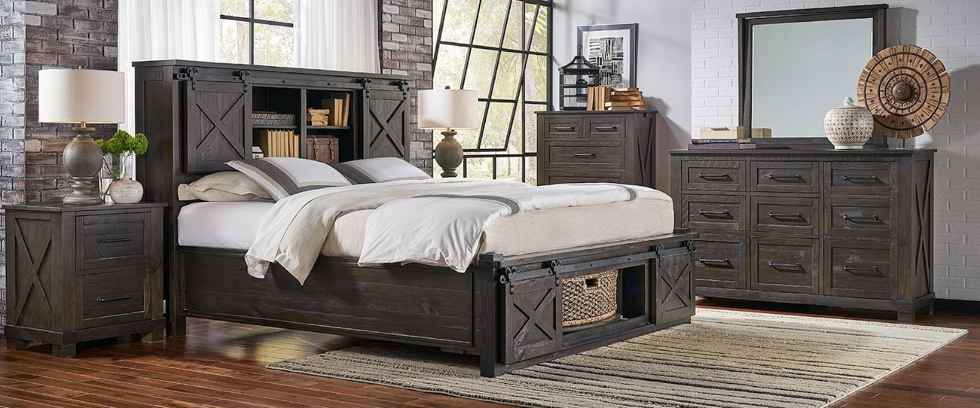 5-Piece King Bedroom w/ Lazy Susan Storage