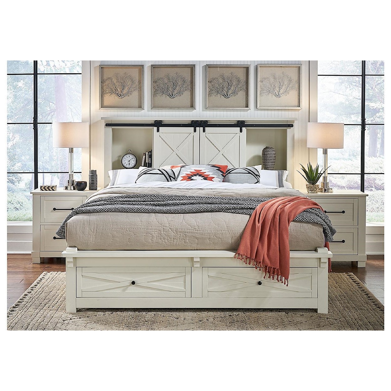 AAmerica Sun Valley California King Bookcase Bed