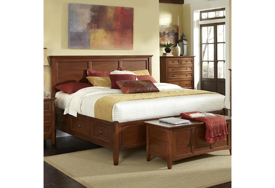 Westlake Queen Storage Bed by AAmerica at Esprit Decor Home Furnishings