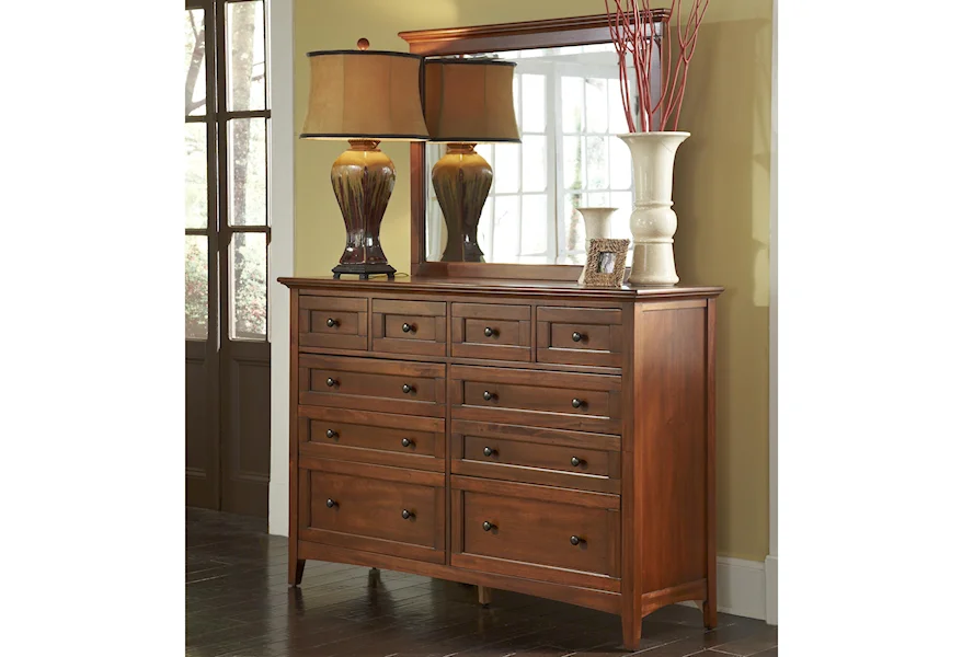 Westlake Dresser and Mirror by AAmerica at Esprit Decor Home Furnishings