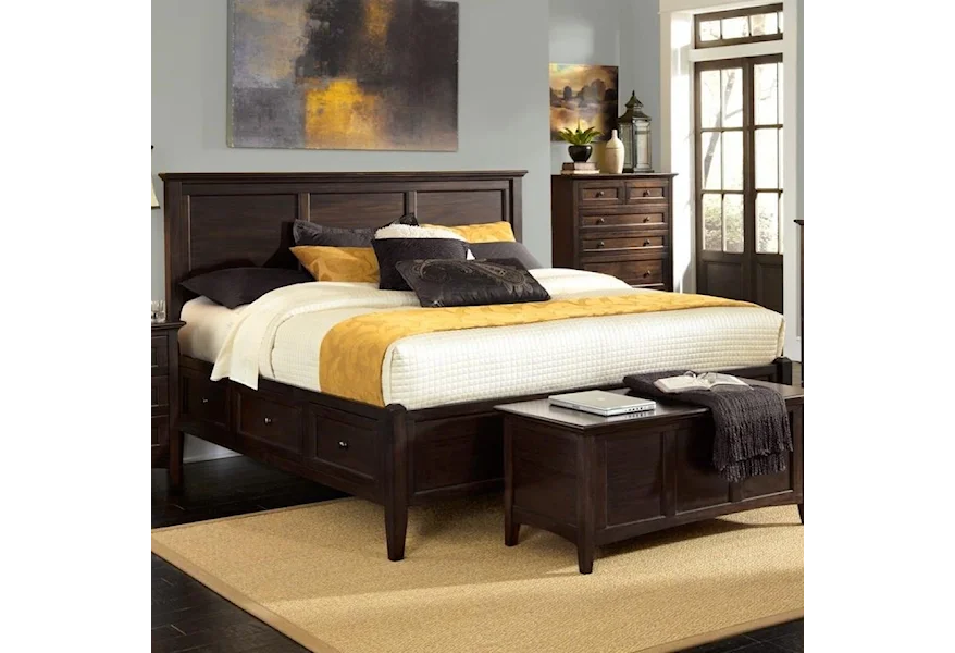 Westlake Queen Storage Bed by AAmerica at Esprit Decor Home Furnishings