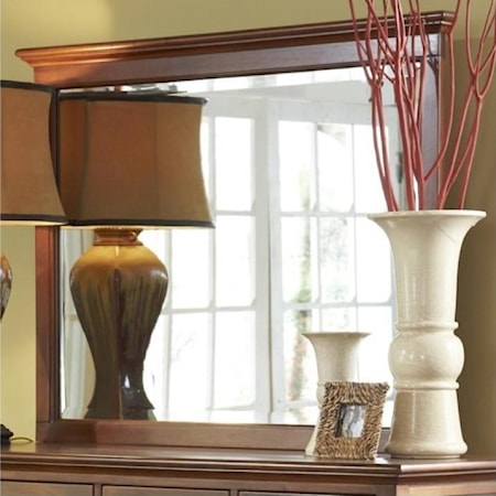 Transitional Dresser Mirror with Moulding