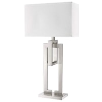 Brushed Nickel 1-Light Table Lamp