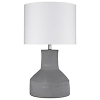 Gray 1-Light Table Lamp