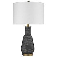 Aged Gray 1-Light Table Lamp