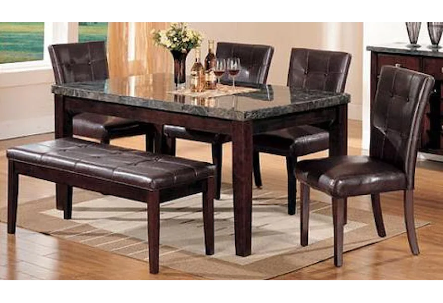 Canville 6 Piece Dining Table, Chair and Bench Set by Acme Furniture at Dream Home Interiors