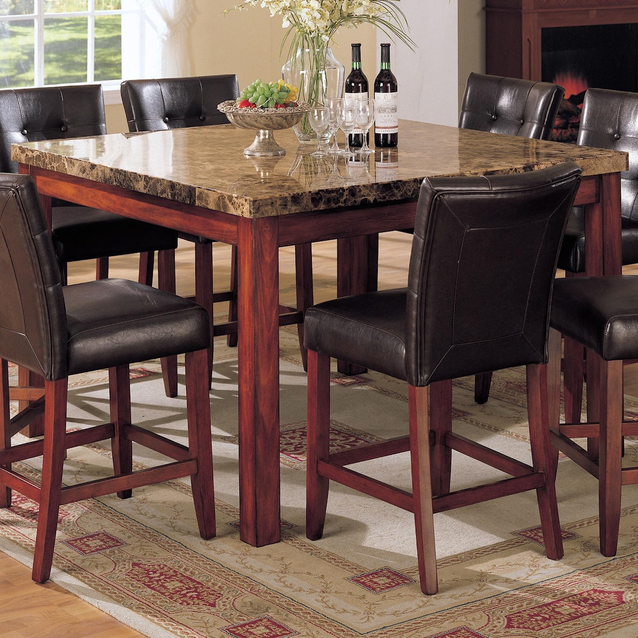 Acme Furniture 7380 Bologna Counter Height Table Set