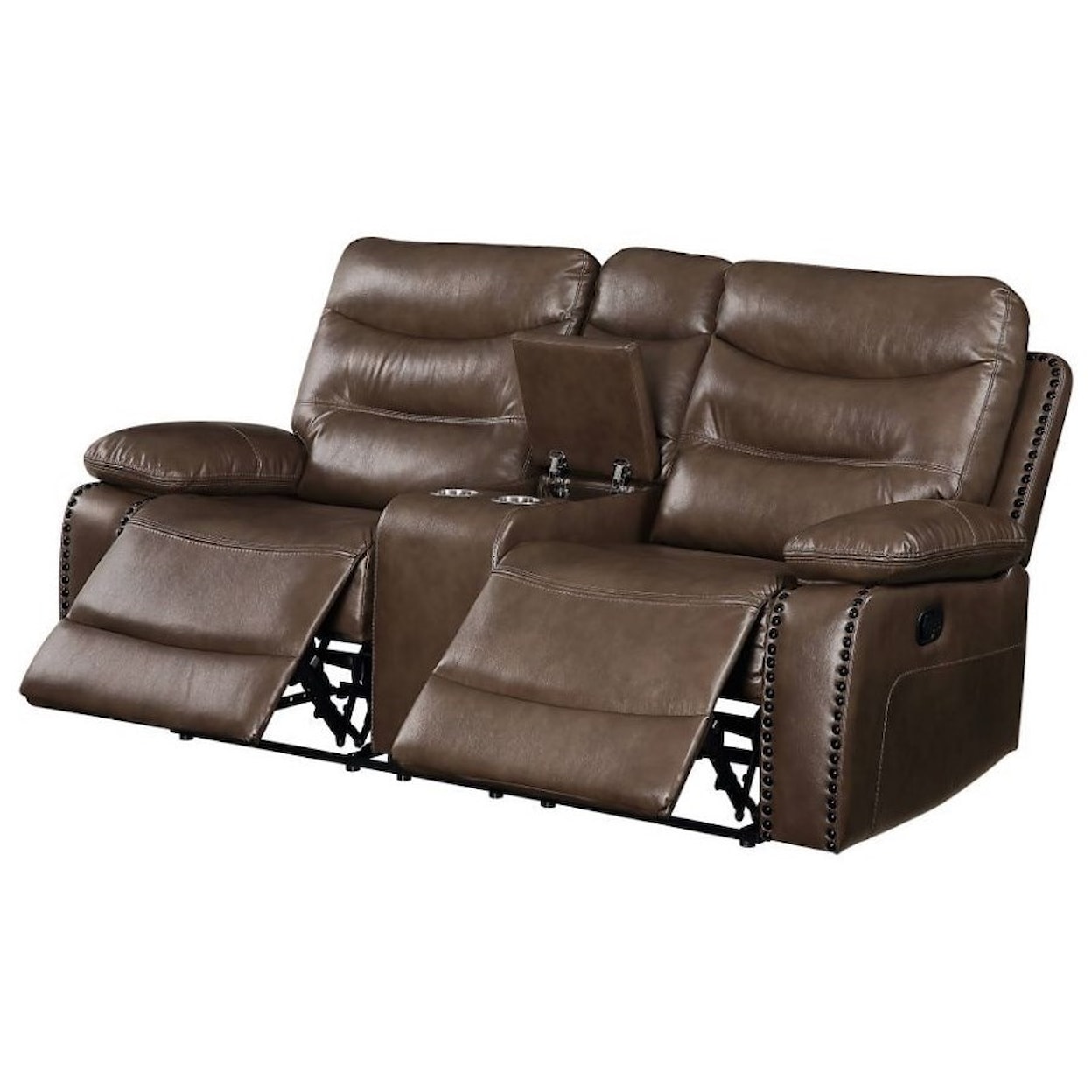 Acme Furniture Aashi Reclining Loveseat w/Console