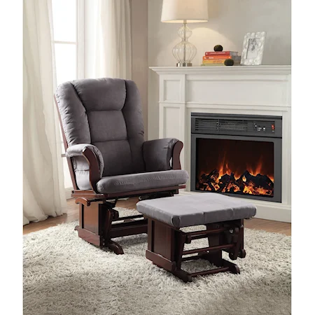 2PCPK Glider Chair and Ottoman