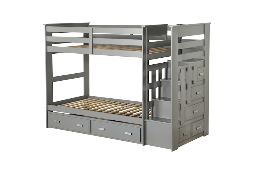 Allentown Storage Bunkbed with Trundle by Acme Furniture at A1 Furniture & Mattress